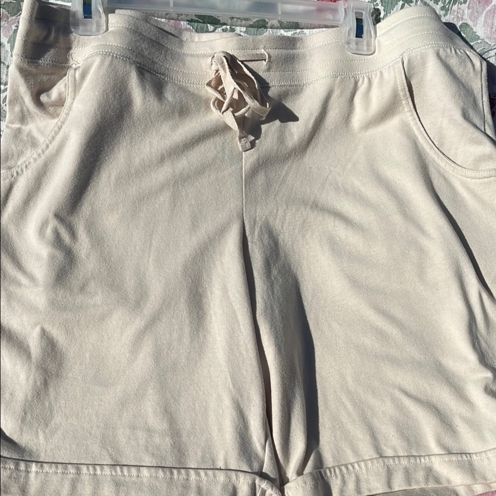 Cream Casual Shorts